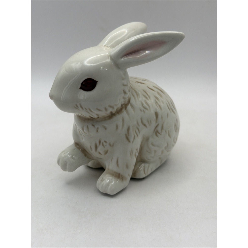 Grasslands Road Ceramic Bunny 4" White Vintage